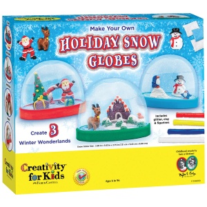 Winter Snow Globe of 3