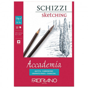 Accademia A4 blok side glued 21x29,7 drawing 200gr 30l