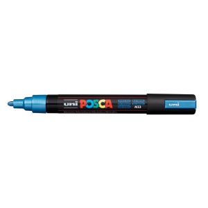 AK UNI marker PC-5M metalik plavi m33 POSCA /1.8-2.5mm
