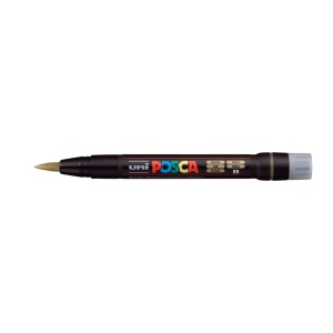 AK UNI marker PCF-350 brush zlatni 25 POSCA