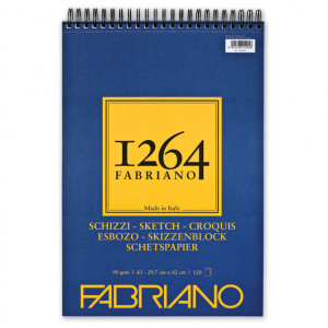 Blok 1264 Sketches spirala gore A3 120L 90g (natural grain)