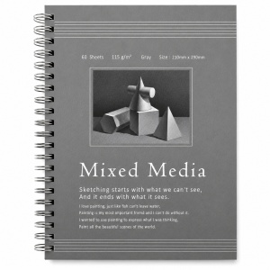 Blok Mixed Media sivi list 210x290 115g 60l 251287