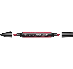 Brush marker R665 berry red