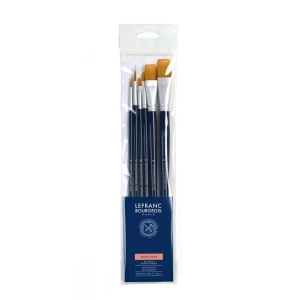 Četkice set duga drška sintetička 1-6