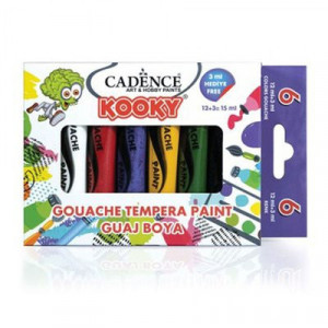 Gouache paint 6 pcs kooky 15ml