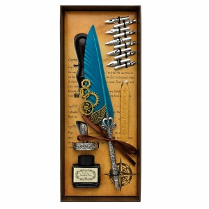 Kaligrafski set sa pecatom 251402 tirkiz