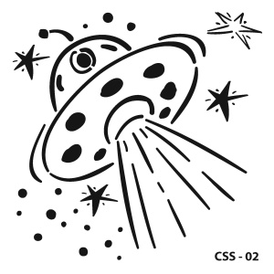 Kids stencil CSS-02 15X15cm