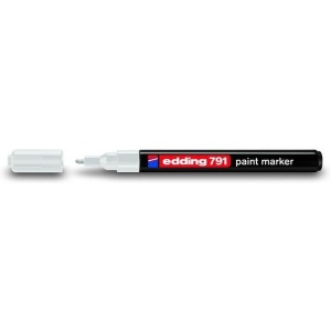 Paint marker E-791 Edding 1-2mm bela