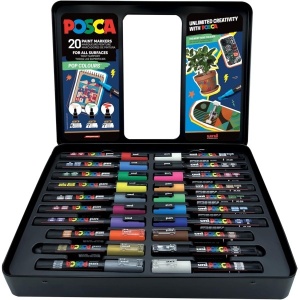 UNI set POSCA u metalnoj kutiji 1/20 POP