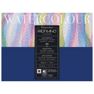 Watercolor A3 blok, 30x40 cold pressed 300gr sides glued 20l