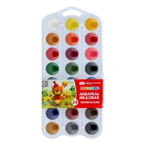 Watercolors Tswetik Studio honey, na bazi meda 24pcs