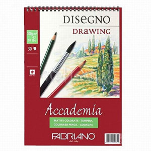 Accademia A5 blok 14,8x21 drawing 200gr spiral 30l
