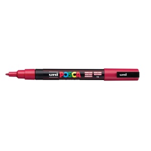 AK UNI marker PC-3M crveni tamno 14 (dark red) POSCA /0.9-1.3mm