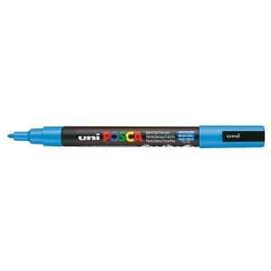 AK UNI marker PC-3M plavi nebo 48 sky blue POSCA /0.9-1.3mm