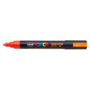 AK UNI marker PC-5M fluo narandzasti f4 POSCA /1.8-2.5mm