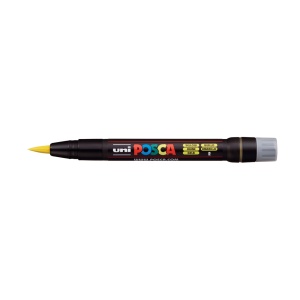 AK UNI marker PCF-350 brush žuti 2 POSCA