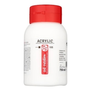 Akrilna 105 titanium white 750ml