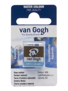 Akvarel gogh 408 raw umber 13g
