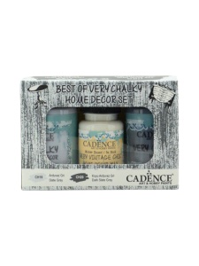 Chalky home decor set-8 slate gray - dark slate gray 90+90+50 ml