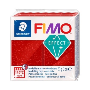 Fimo effect glitter red 8020-202