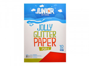 Karton gliter A4 crveni sa sljokicama 250gr