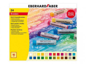 Soft pastel 24 in box crayons cardboard