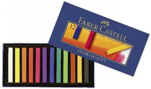 Soft pastels, cardboard wallet of 12