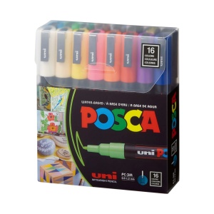 UNI SET PC-3M POSCA 0.9-1.3mm 16 KOM