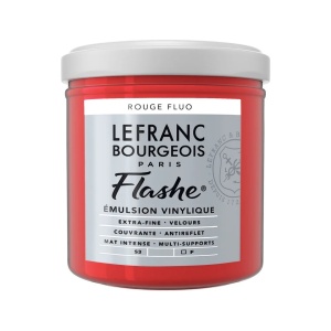 Vinylic colour flashe 409 fluorescent red 125ml