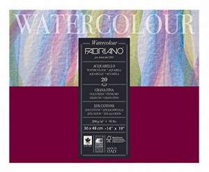 Watercolor B3 blok, 36x48 cold pressed 200g side gluide 20l