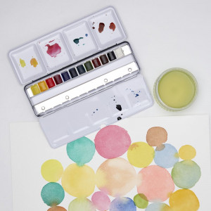 Watercolours 12 half pans