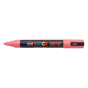 AK UNI marker PC-5M roza koralno 66 POSCA