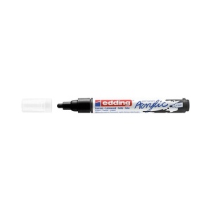 Akrilni marker black E-5100 medium 2-3mm obli vrh