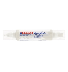 Akrilni marker white E-5400 double-liner sa dva vrha