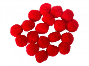 Crafty pom pom crvena 20mm 20K