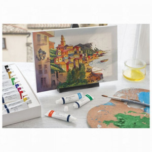 Oil colours wallet of 12