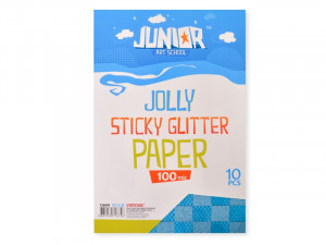 Papir samolepljivi gliter A4 kvadrat plavi
