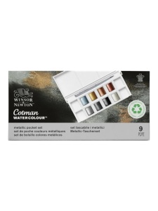 Set akavrel metalik Cotman 1-8 + četkica