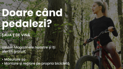 Doare când pedalezi? Şaua e devină!
