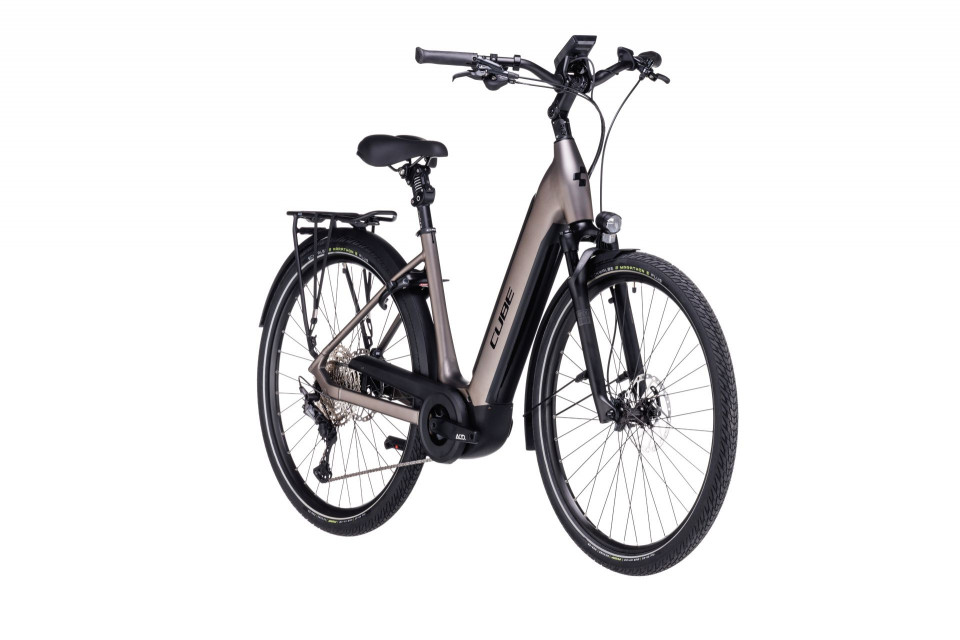 Bicicleta Electrica CUBE SUPREME SPORT HYBRID SLX 625 EASY ENTRY Teak Black Bikexcs Ro