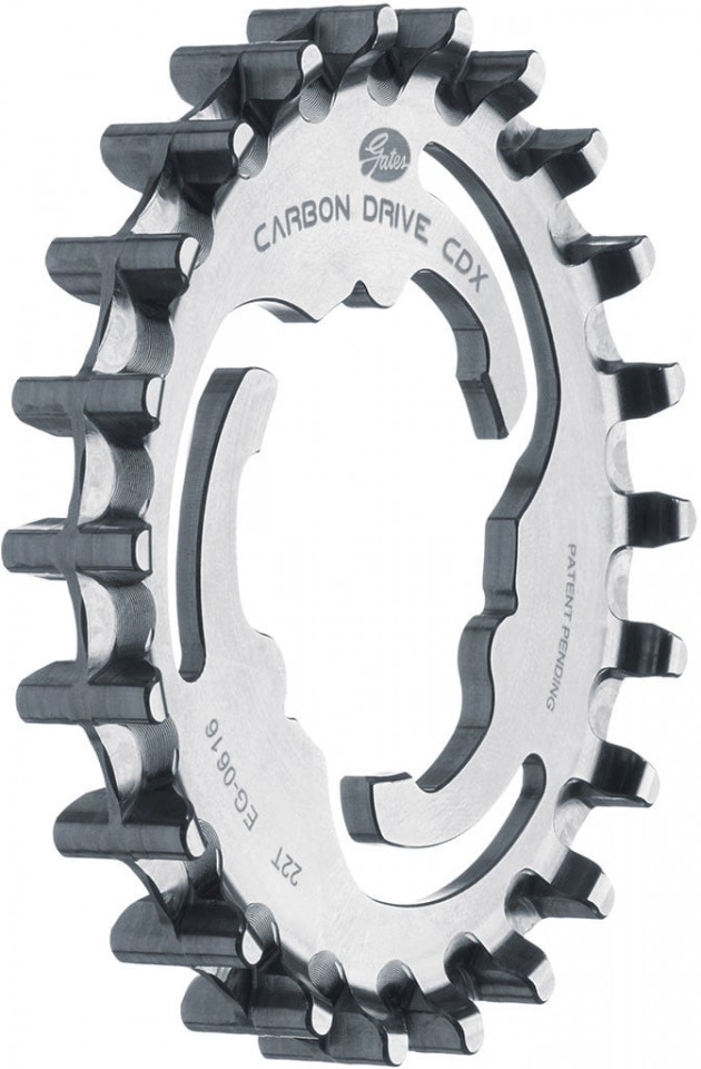 Pinion spate 22T, transmisie cu curea GATESCARBONDRIVE CDXCenterTrack