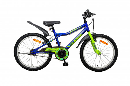 Bicicleta copii Robike Racer 20 Albastru/Verde