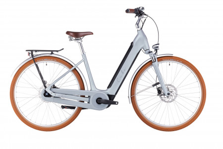 Bicicleta Electrica CUBE ELLA CRUISE HYBRID 500 EASY ENTRY Metallicstone Grey