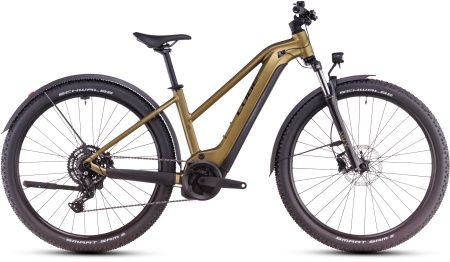 Bicicleta Electrica Hardtail CUBE Reaction Hybrid Performance 625 Allroad goldenlime´n´black