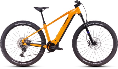 Bicicleta Electrica Hardtail CUBE Reaction Hybrid SLX spectraorange´n´violet