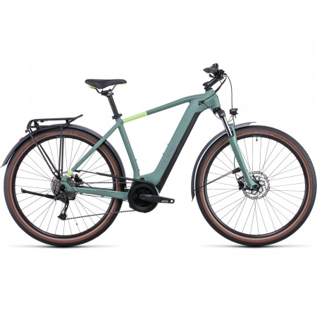 Bicicleta Electrica MTB Hardtail CUBE Touring Hybrid ONE 400 Green SharpGreen