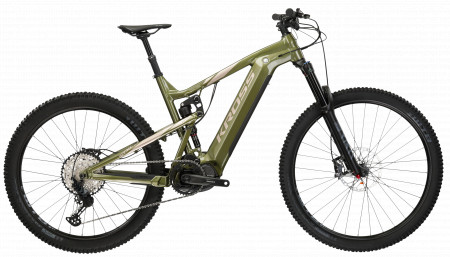 Bicicleta KROSS SOIL BOOST 2.0 27.5-29" Khaki-Silver-Green Glossy 23