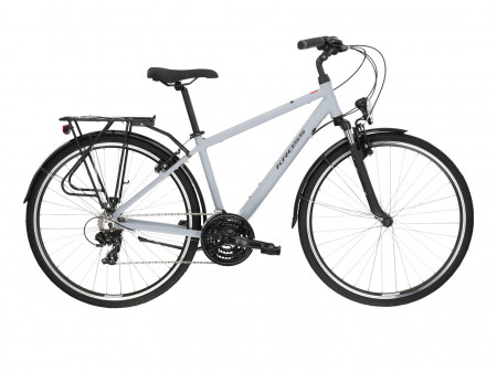 Bicicleta KROSS TRANS 1.0 S 28" Grey-Negru-Grey Mat 23