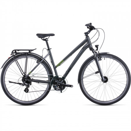 Bicicleta MTB Hardtail Trekking-Oras CUBE Touring Iridium Green Trapeze Grey Green