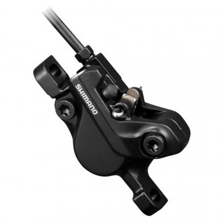 Etrier hidraulic frana SHIMANO Deore BR-MT500 Postmount Placute B01S Negru